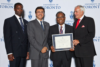 Photo of Chris Perumalla with Dean of Medicine